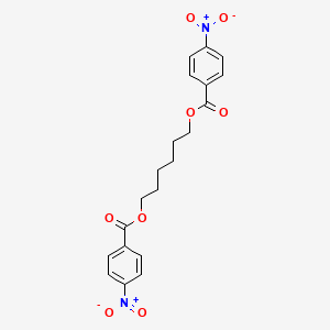 molecular formula C20H20N2O8 B8701304 6-[(4-Nitrobenzoyl)oxy]hexyl 4-nitrobenzoate 