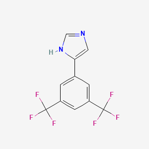 molecular formula C11H6F6N2 B8701311 4-(3,5-Bis-trifluoromethylphenyl)-1h-imidazole 