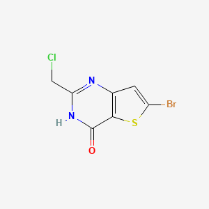 6-bromo-2-(chloromethyl)thieno[3,2-d]pyrimidin-4(3H)-one