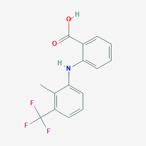 molecular formula C15H12F3NO2 B8701387 Benzoic  acid,  2-[[2-methyl-3-(trifluoromethyl)phenyl]amino]- 