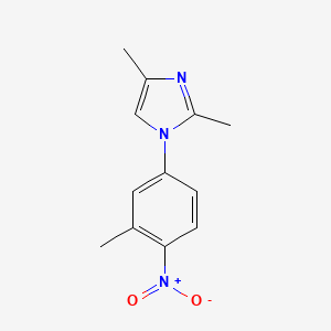 2,4-Dimethyl-1-(3-methyl-4-nitrophenyl)-1H-imidazole