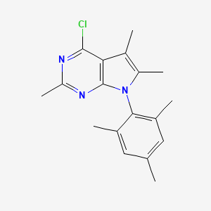 4-Chloro-7-mesityl-2,5,6-trimethyl-7H-pyrrolo[2,3-d]pyrimidine
