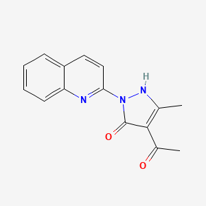 1-(1-(quinolin-2-yl)-5-hydroxy-3-methyl-1H-pyrazol-4-yl)-ethanone