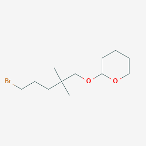 2H-Pyran, 2-[(5-bromo-2,2-dimethylpentyl)oxy]tetrahydro-