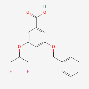 3-{[2-Fluoro-1-(fluoromethyl)ethyl]oxy}-5-[(phenylmethyl)oxy]benzoic acid