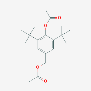 molecular formula C19H28O4 B087017 2-Acetoxy-5-acetoxymethyl-1,3-di-tert-butylbenzene CAS No. 13154-59-1