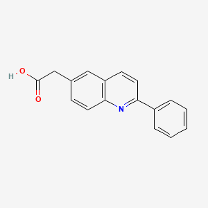 molecular formula C17H13NO2 B8701908 2-(2-Phenylquinolin-6-yl)acetic acid CAS No. 50971-13-6