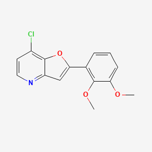 7-Chloro-2-(2,3-dimethoxyphenyl)furo[3,2-b]pyridine