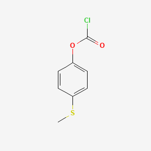 molecular formula C8H7ClO2S B8701974 4-(Methylthio)phenyl Chloroformate 