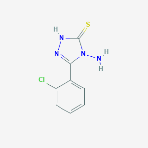 molecular formula C8H7ClN4S B087020 4-amino-5-(2-chlorophenyl)-4H-1,2,4-triazole-3-thiol CAS No. 13229-02-2