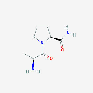 molecular formula C8H15N3O2 B8702013 L-Prolinamide, L-alanyl- CAS No. 61430-03-3