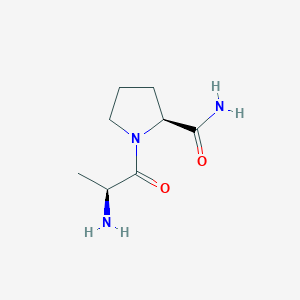 molecular formula C8H15N3O2 B8702013 (2S)-1-[(2S)-2-aminopropanoyl]pyrrolidine-2-carboxamide CAS No. 61430-03-3