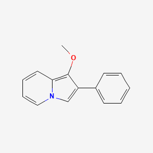 molecular formula C15H13NO B8702054 1-Methoxy-2-phenylindolizine CAS No. 77823-45-1