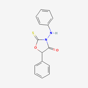 3-Anilino-5-phenyl-2-sulfanylidene-1,3-oxazolidin-4-one