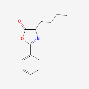molecular formula C13H15NO2 B8702180 4-Butyl-2-phenyloxazol-5(4H)-one CAS No. 90656-90-9