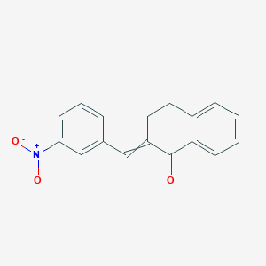 molecular formula C17H13NO3 B8702183 2-(3-Nitrobenzylidene)-3,4-dihydronaphthalen-1(2h)-one 