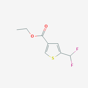 molecular formula C8H8F2O2S B8702207 Ethyl 5-(difluoromethyl)thiophene-3-carboxylate CAS No. 189331-48-4