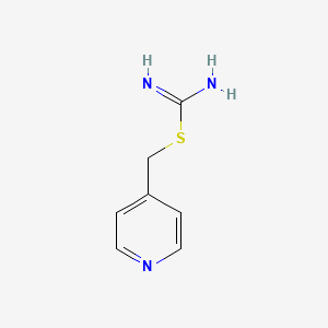 molecular formula C7H9N3S B8702279 Pyridin-4-ylmethyl carbamimidothioate 