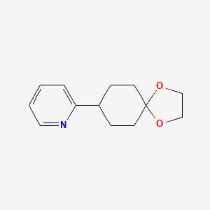 molecular formula C13H17NO2 B8702320 2-(1,4-Dioxaspiro[4.5]decan-8-yl)pyridine CAS No. 117960-48-2