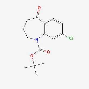 molecular formula C15H18ClNO3 B8702325 tert-Butyl 8-chloro-5-oxo-2,3,4,5-tetrahydro-1H-benzo[b]azepine-1-carboxylate 