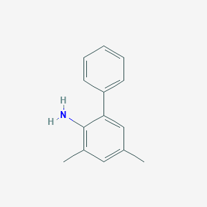 molecular formula C14H15N B8702336 3,5-Dimethyl-[1,1'-biphenyl]-2-amine 