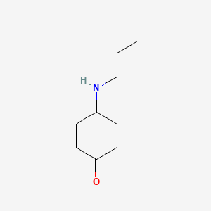 molecular formula C9H17NO B8702357 Cyclohexanone, 4-(propylamino)- CAS No. 104618-25-9