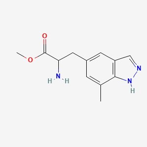 1h-Indazole-5-propanoic acid,a-amino-7-methyl-,methyl ester