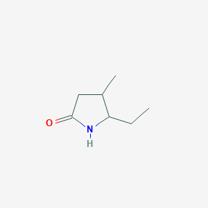 molecular formula C7H13NO B8702379 5-ethyl-4-methyl-2-Pyrrolidinone CAS No. 179683-99-9