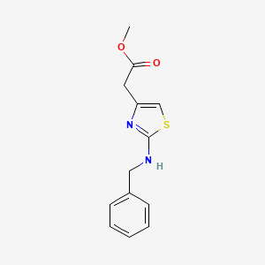 molecular formula C13H14N2O2S B8702402 Methyl 2-[2-(benzylamino)-1,3-thiazol-4-yl]acetate 