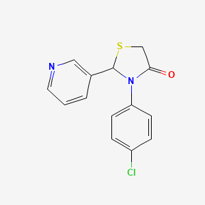 3-(4-Chlorophenyl)-2-pyridin-3-yl-1,3-thiazolidin-4-one