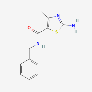 molecular formula C12H13N3OS B8702574 2-Amino-4-methylthiazole-5-carboxylic Acid Benzylamide CAS No. 21709-39-7
