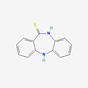 molecular formula C13H10N2S B8702580 11H-DIBENZO(b,e)(1,4)DIAZEPINE-11-THIONE, 5,10-DIHYDRO- CAS No. 32047-76-0
