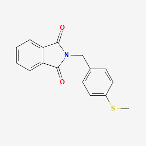 molecular formula C16H13NO2S B8702632 2-(4-(Methylthio)benzyl)isoindoline-1,3-dione 