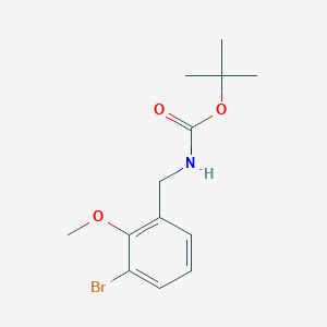 molecular formula C13H18BrNO3 B8702698 tert-butyl N-[(3-bromo-2-methoxyphenyl)methyl]carbamate 