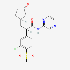 molecular formula C19H20ClN3O4S B8702704 Piragliatin;RO 4389620 