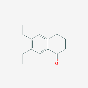 molecular formula C14H18O B8702841 6,7-Diethyl-3,4-dihydronaphthalen-1(2H)-one CAS No. 58138-42-4