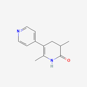 molecular formula C12H14N2O B8702880 2,5-Dimethyl-4,5-dihydro-[3,4'-bipyridin]-6(1H)-one CAS No. 89733-50-6