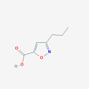 molecular formula C7H9NO3 B087029 3-丙基-1,2-噁唑-5-羧酸 CAS No. 14716-92-8