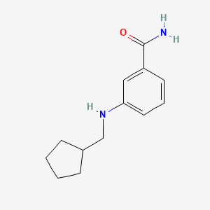 3-[(Cyclopentylmethyl)amino]benzamide
