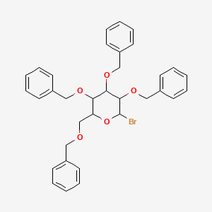 (2R,3R,4S,5R,6R)-3,4,5-Tris(benzyloxy)-2-((benzyloxy)methyl)-6-bromotetrahydro-2H-pyran