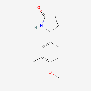 5-(4-Methoxy-3-methyl-phenyl)-2-pyrrolidinone
