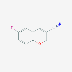 molecular formula C10H6FNO B8702995 6-fluoro-2H-chromene-3-carbonitrile CAS No. 133708-29-9