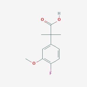 2-(4-Fluoro-3-methoxyphenyl)-2-methylpropanoic acid