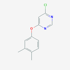 molecular formula C12H11ClN2O B8703019 4-Chloro-6-(3,4-dimethyl-phenoxy)-pyrimidine 
