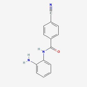 molecular formula C14H11N3O B8703055 N-(2-Aminophenyl)-4-cyanobenzamide 