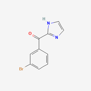 molecular formula C10H7BrN2O B8703063 2-(3-Bromobenzoyl)-1H-imidazole CAS No. 554440-05-0