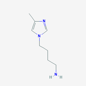 molecular formula C8H15N3 B8703091 4-Methyl-1H-imidazole-1-butanamine CAS No. 102974-21-0