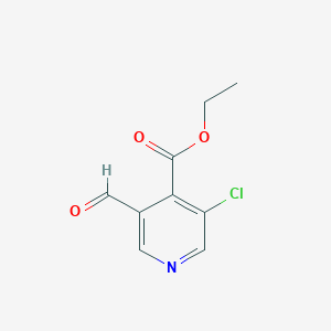 Ethyl 3-chloro-5-formylisonicotinate