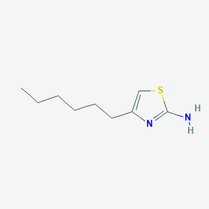molecular formula C9H16N2S B8703218 4-Hexylthiazol-2-amine CAS No. 90770-58-4