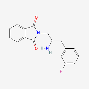 molecular formula C17H15FN2O2 B8703320 2-(2-Amino-3-(3-fluorophenyl)propyl)isoindoline-1,3-dione 
